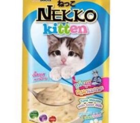 Pate Cho Mèo Con Nekko 70g – Vị Cá Ngừ Và Sữa Dê