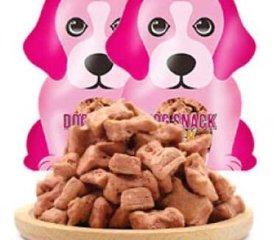 snack bánh thưởng cho chó ( hồng ) 250g